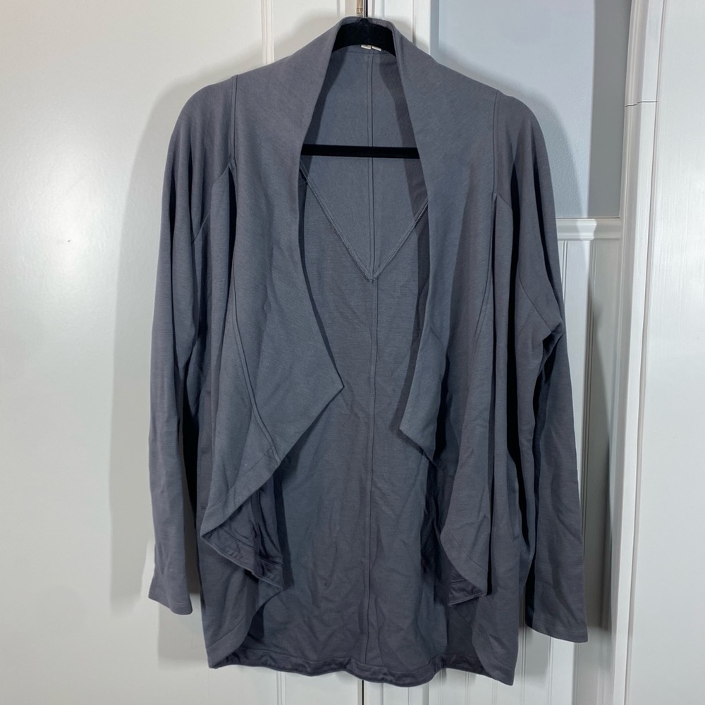 Helmut Lang New York Open Waterfall Drapey heavy Viscose Cardigan size‎ medium